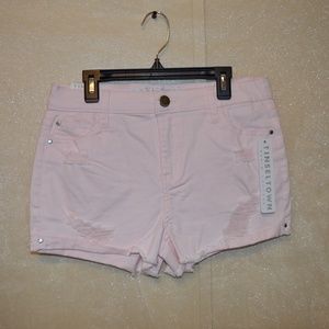 Juniors' Tinseltown Pocket Denim Shorts